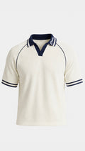 Etiquette - Polo (Cream/navy)