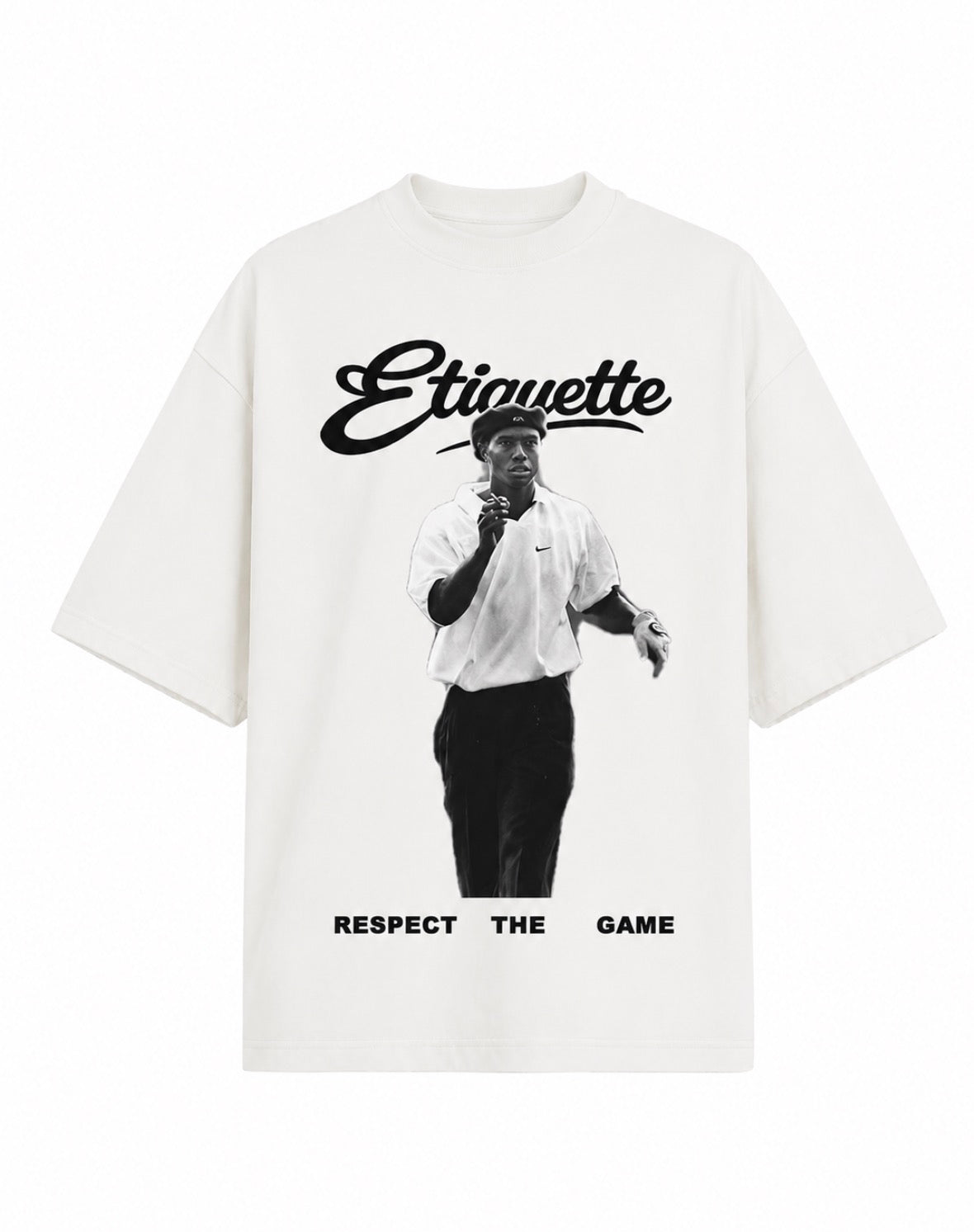 Respect the game (Tiger) Tee- white
