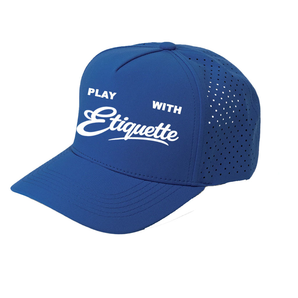 Play With Etiquette - Performance hat (blue)