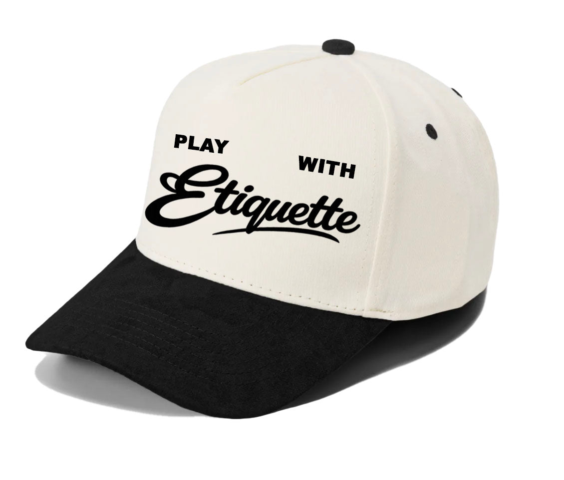 Play With Etiquette - Classic hat (off white/blk)