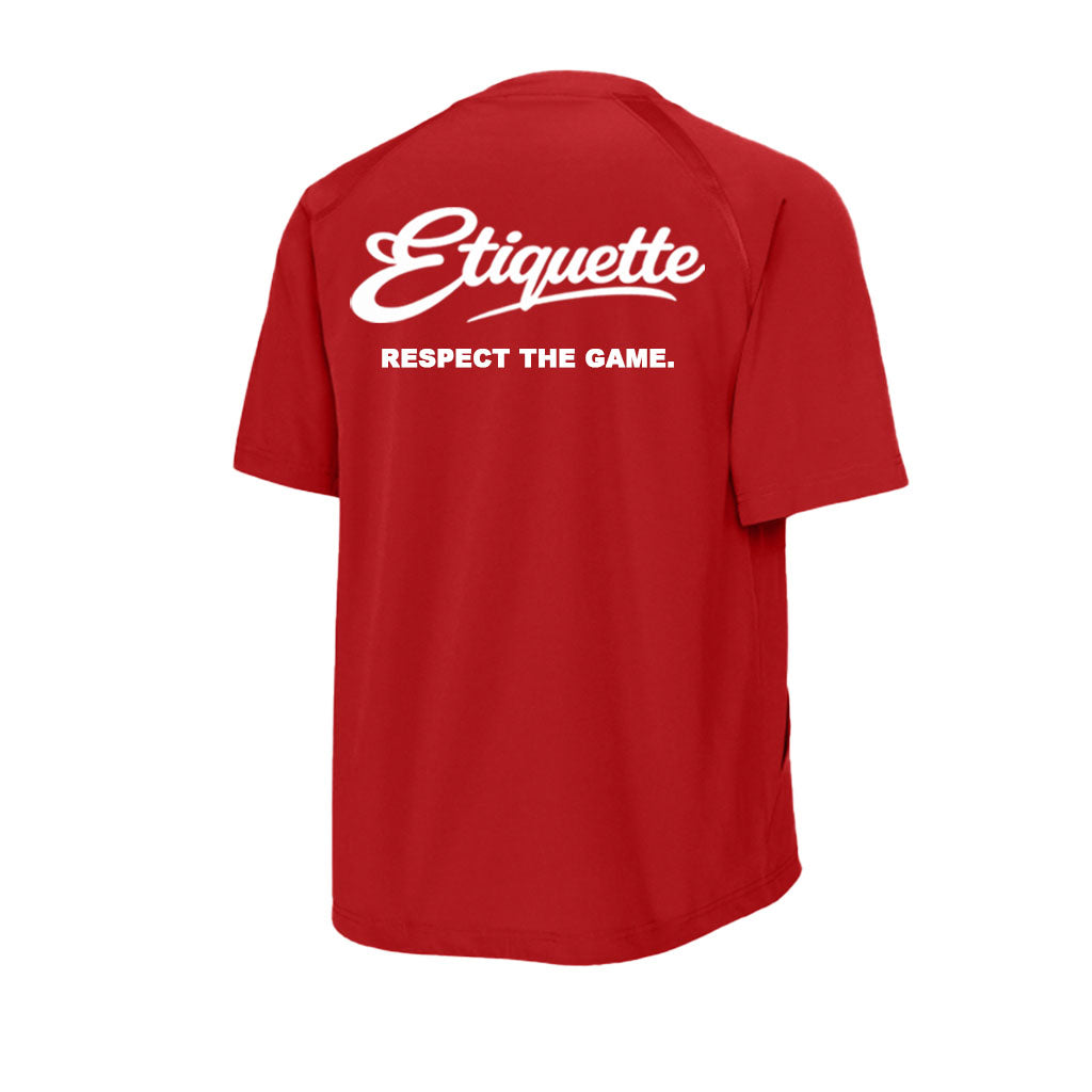 Play with Etiquette- 1/2 Zip Jacket (red)